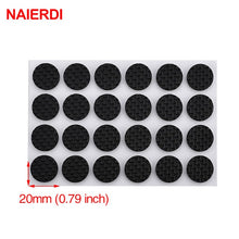 Load image into Gallery viewer, NAIERDI 1-24PCS Self Adhesive Furniture Leg Feet Rug Felt Pads Anti Slip Mat  Bumper Damper For Chair Table Protector Hardware
