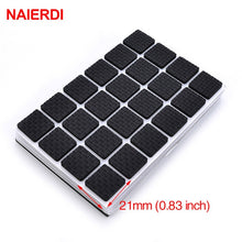 Load image into Gallery viewer, NAIERDI 1-24PCS Self Adhesive Furniture Leg Feet Rug Felt Pads Anti Slip Mat  Bumper Damper For Chair Table Protector Hardware
