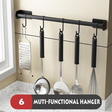Load image into Gallery viewer, Kitchen Shelves Organizer Wall Hanging Non-Punching Kitchen Accessories Stainless Steel Storage Cosmetic Bathroom Storage Basket
