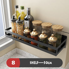 Load image into Gallery viewer, Kitchen Shelves Organizer Wall Hanging Non-Punching Kitchen Accessories Stainless Steel Storage Cosmetic Bathroom Storage Basket
