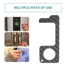 Load image into Gallery viewer, Portable Non-contact Door Opening Stick Portable Plastic Press Keychain Handheld Door Handle Opener Elevator Tool
