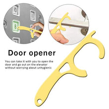 Load image into Gallery viewer, Portable Non-contact Door Opening Stick Portable Plastic Press Keychain Handheld Door Handle Opener Elevator Tool
