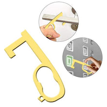 Load image into Gallery viewer, Portable Non-contact Door Opening Stick Portable Plastic Press Keychain Handheld Door Handle Opener Elevator Tool
